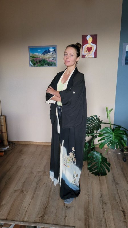 Винтажная накидка ручная работа шёлк штапель 6