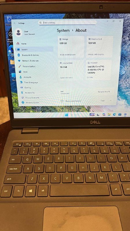 Ноутбук Dell Intel core i5 16GB RAM SSD 256 HDD 512 4