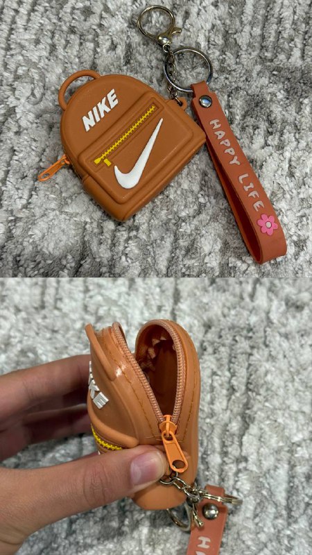 Брелок силиконовый рюкзак Nike с карабином