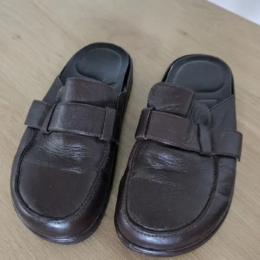 Мюли из натуральной кожи