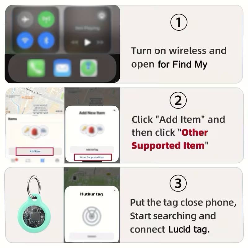 Bluetooth-трекер Huthur белый 3