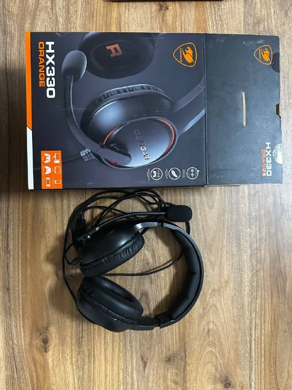 Игровые проводные наушники Cougar HX330 Orange 1