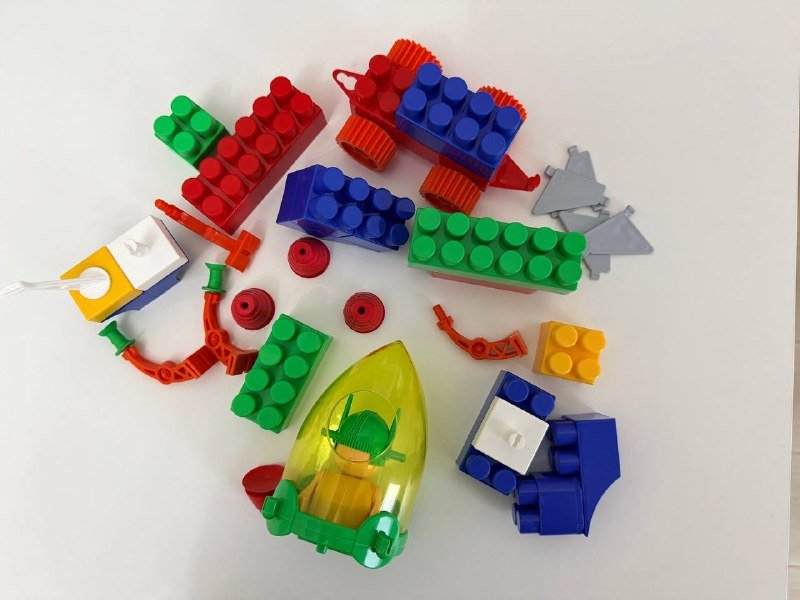 конструкторы KosmoBlocks, каркасный, мини Крокодил