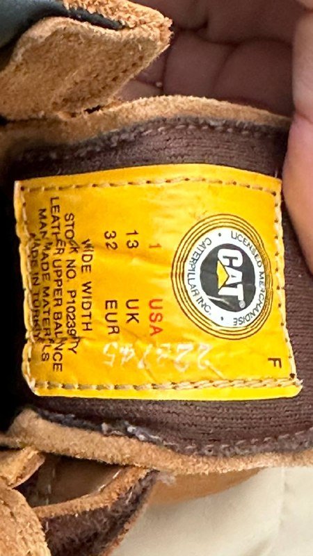 Фирменные ботинки Caterpillar натуральная кожа размер 32 3