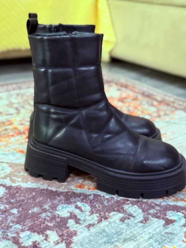 Кожаные ботинки на байке размер 39