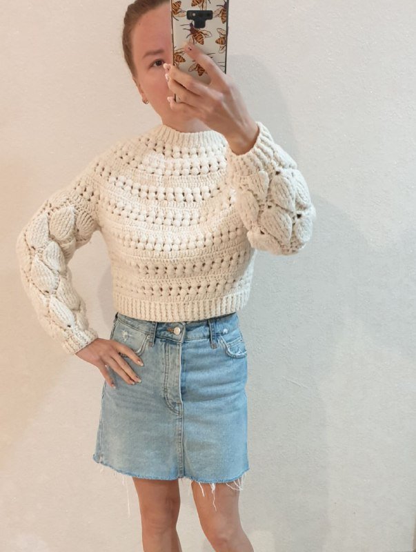 Свитер Инжир, Джинсовая юбка 2