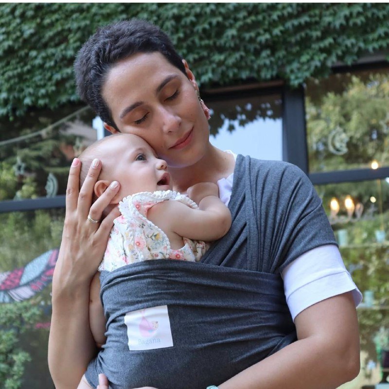 Трикотажный слинг намотка бренда Bagana 2