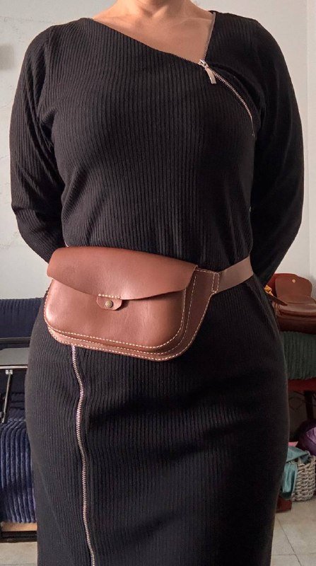 Поясная сумка IAMPOINT из натуральной кожи