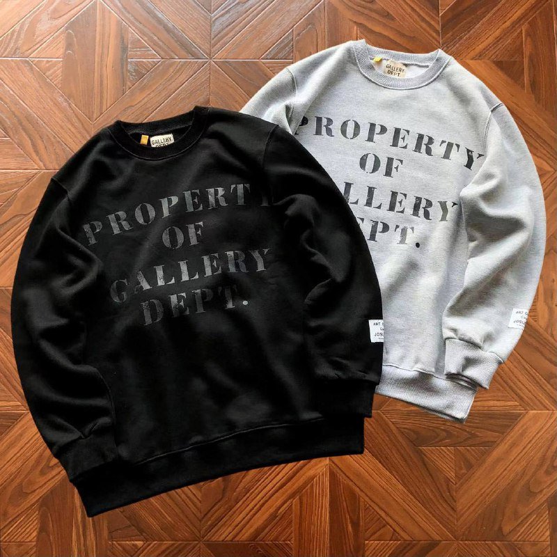 Худи GALLERY DEPT. черное, серое