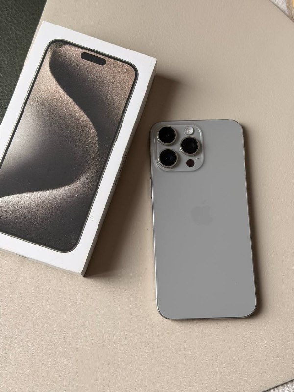 iPhone 15 pro max 256GB Natural titanium