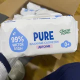 Детские влажные салфетки Pure, 10 пачек 2