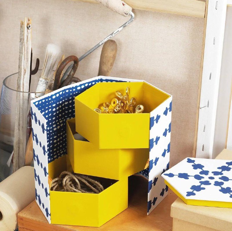 Декоративная коробка для украшений IKEA 14x16 cm