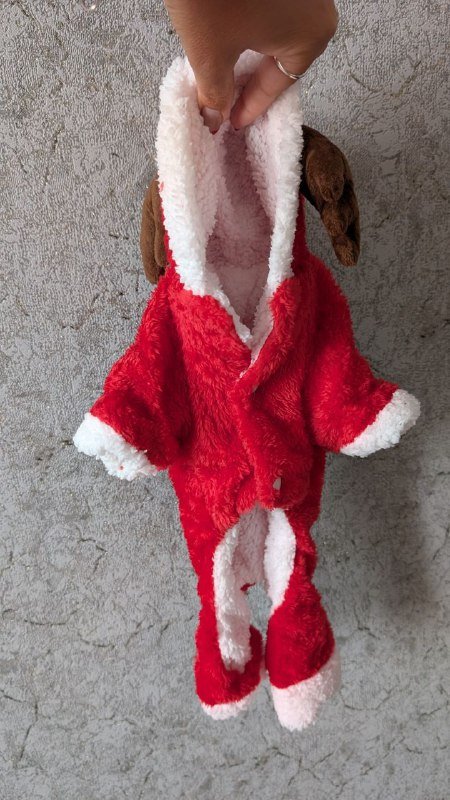 Новогодний комбинезон для маленькой собаки и кота 2