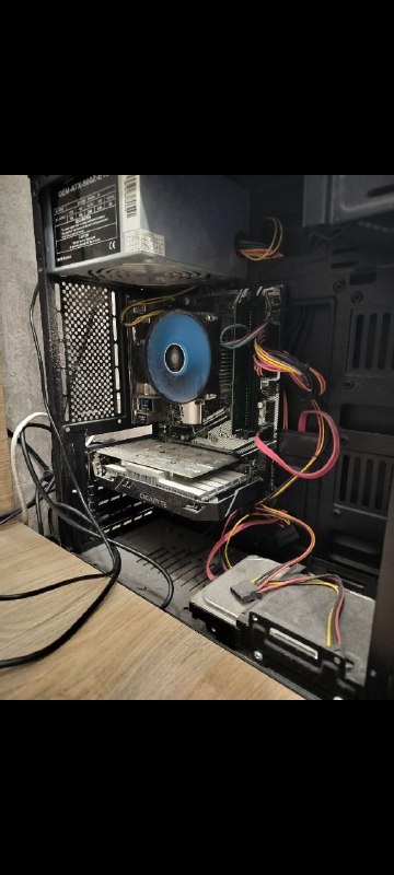 კომპიუტერი i3 9100, asrock b365, gtx 1650, 8GB ოპერატიული, 256GB SSD, 500GB HDD 2