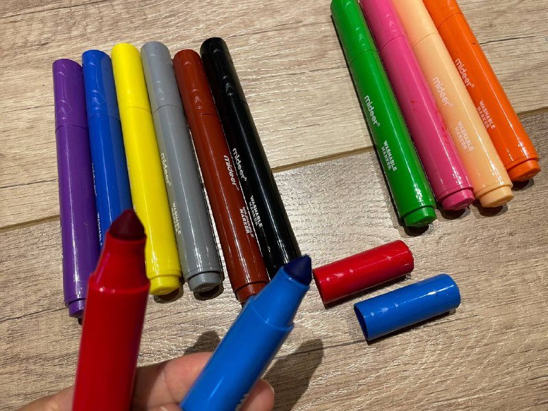 Фломастеры моющие 12 шт 3