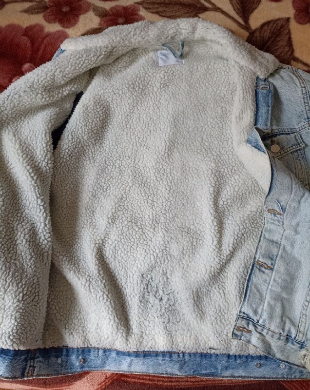 куртка Bershka женская джинсовая с мехом 3