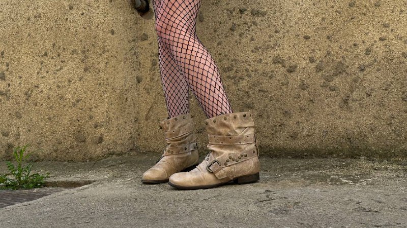 Leather boots, Size 39