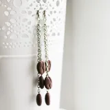 Серьги Кофейные зерна 2