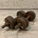 Adjustable metal dumbbells 2 × 15 kg 3