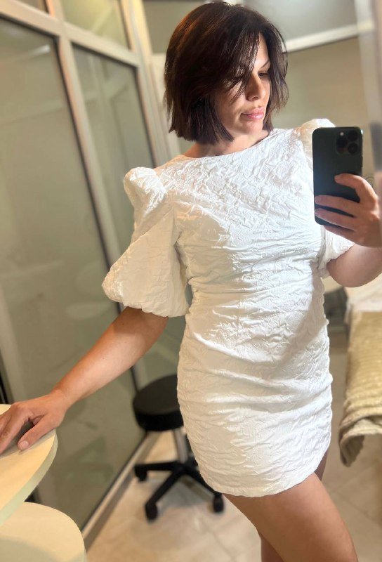 Белое платье размер М новое 3