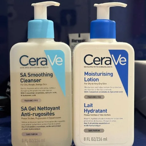 CeraVe очищающий гель, увлажняющий лосьон