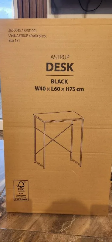 Стол Desk ASTRUP 40x60 чёрный 1