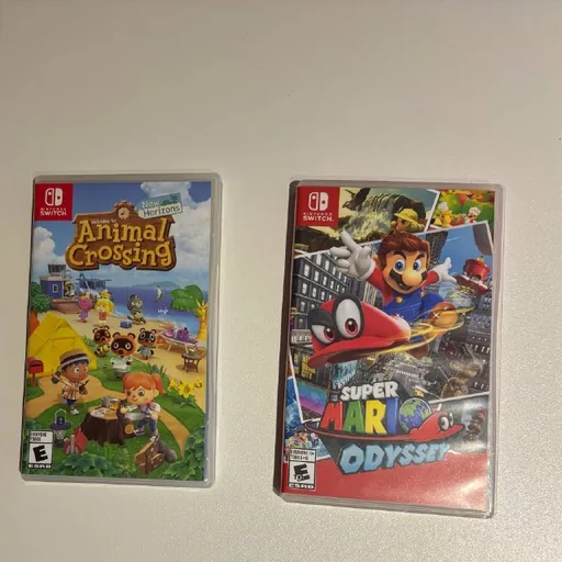 თამაშები Nintendo Switch-ისთვის: Super Mario Odyssey, Animal Crossing New Horizons