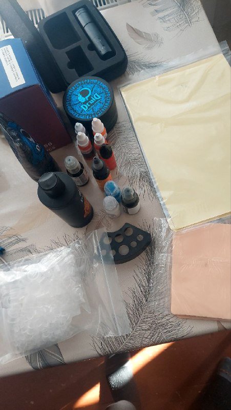 Тату машинка Ambition Ninja, картриджи, краски 2