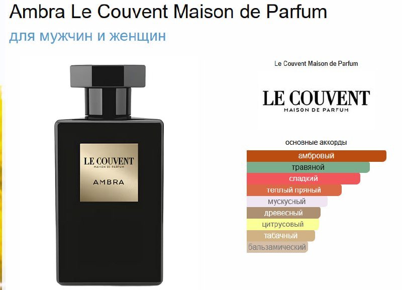 Ambra Le Couvent Maison de Parfum 100ml
