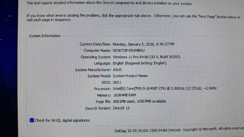 Игровой ПК Intel Core i5-10400F GTX 1050 Ti 16GB RAM SSD HDD