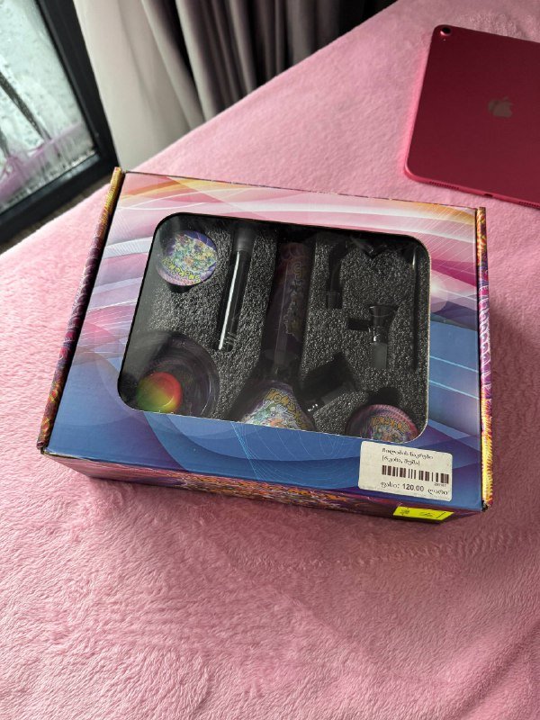 Бонг новый со аксессуарами