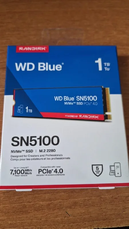 SSD WD Blue SN5100 1TB NVMe M.2
