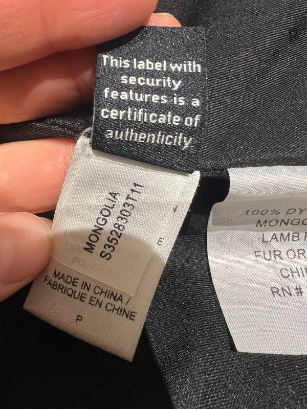 Жилет из натурального меха лами Diane Von Furstenberg DVF 6