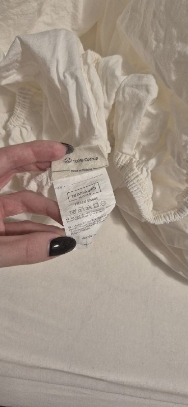 Простыни на резинке Manamo 160x200 белые