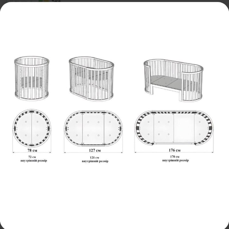 Детская кроватка и матрас Angelo 3