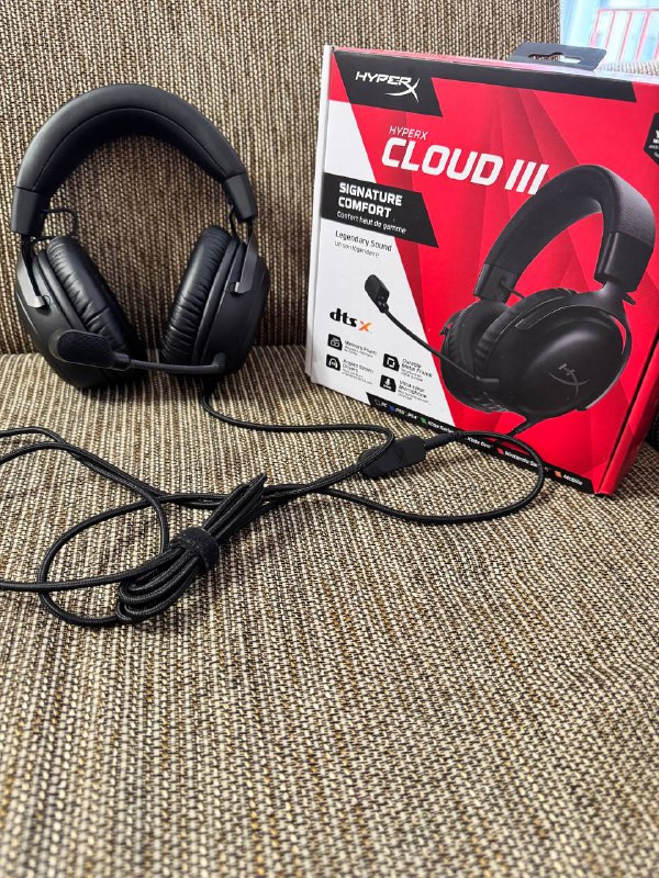 Игровые проводные наушники HyperX Cloud 3 черные
