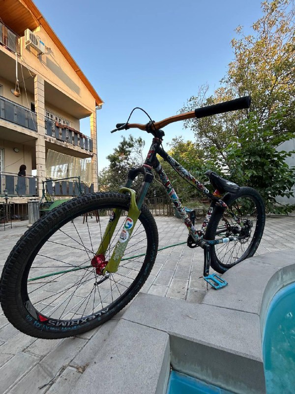 Кастомный дёрт-джамп MTB рама 26, синглспид, дисковый тормоз 2