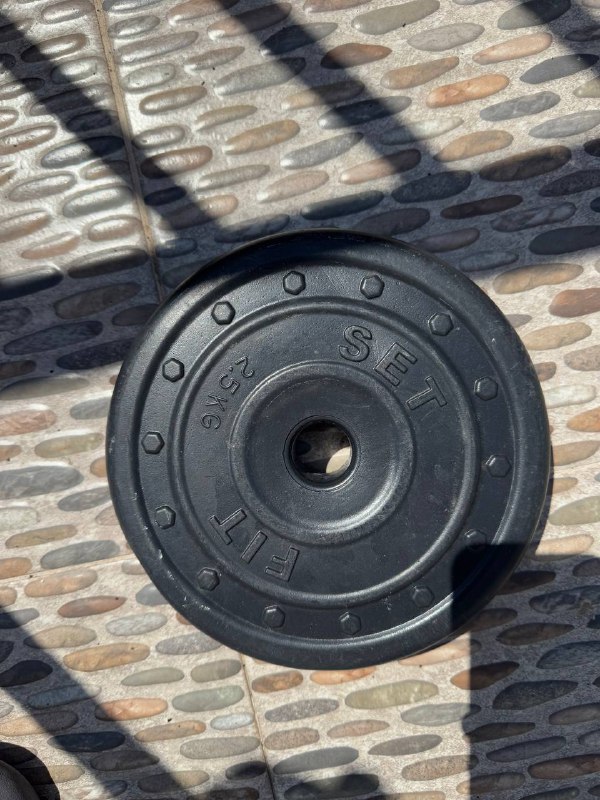 Два грифа и блины 10 кг, 5 кг, 2.5 кг 3