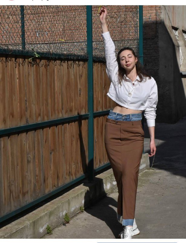 Юбка из натуральной кожи с сеткой, юбка из джинс и шерсти, жилетка Ermenegildo Zegna 2