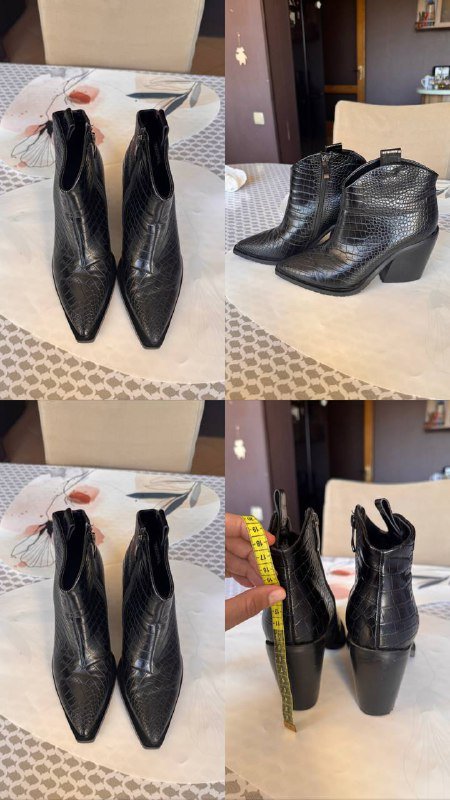 демисезонные женские казаки ботинки размер 36 натуральная кожа