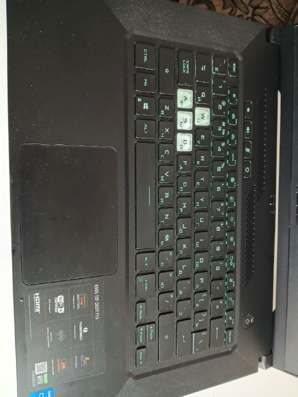 Ноутбук Asus TUF Dash F15 i5 RTX 3060 16GB 500GB 2