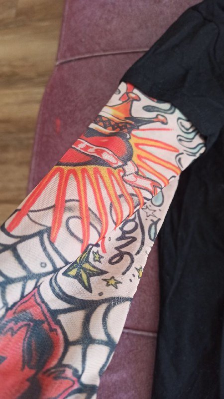 Куртка демисезон, ветровка, футболка с тату рукавами 8