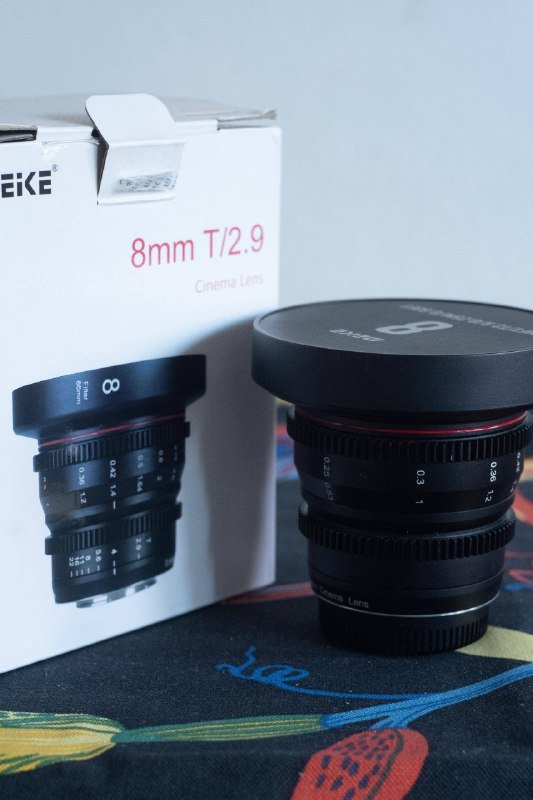 Объектив Meike 8mm T 2.9 MFT
