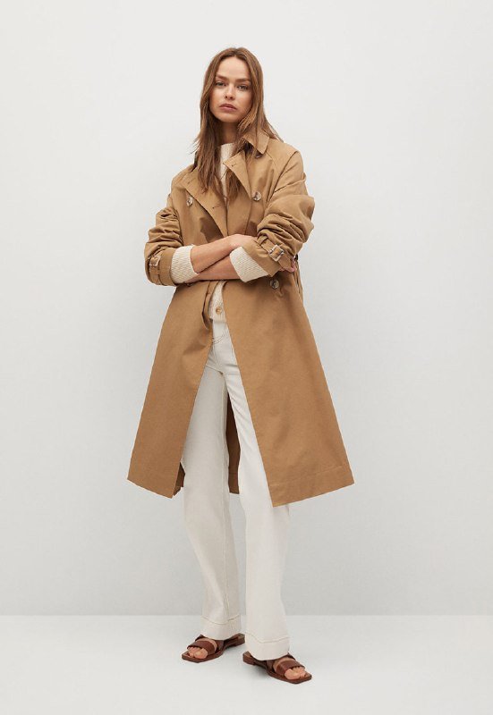 Тренч Mango водоотталкивающий бежевый размер S 2