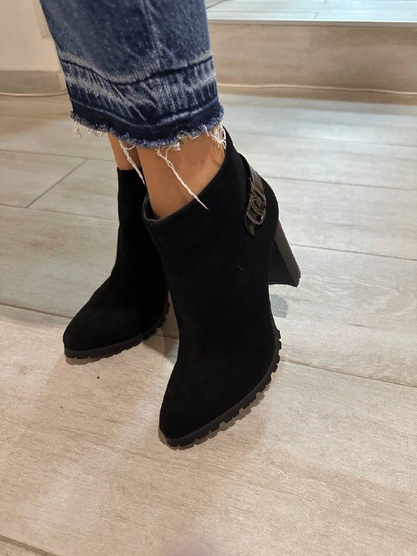 Сапоги, полуботинки женские размер 40, кожа, мех 4