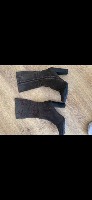 Сапоги из натуральной замши р.38 2