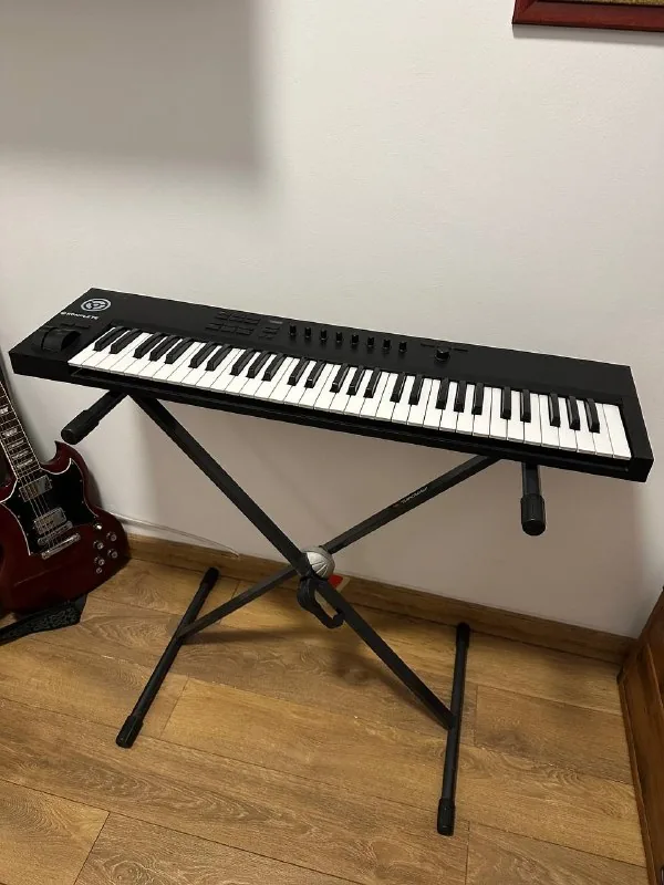 Midi-клавиатура NI Komplete Kontrol A61 со стойкой, педалью и кабелем 1