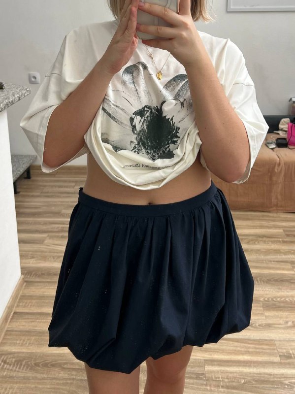 Юбка Zara синяя размер L
