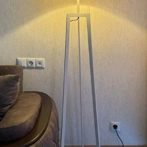 Белый торшер, 155 см