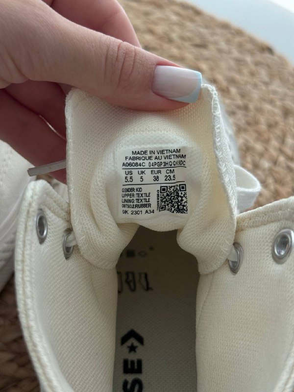 Оригинальные белые кеды Converse 38 размер 5